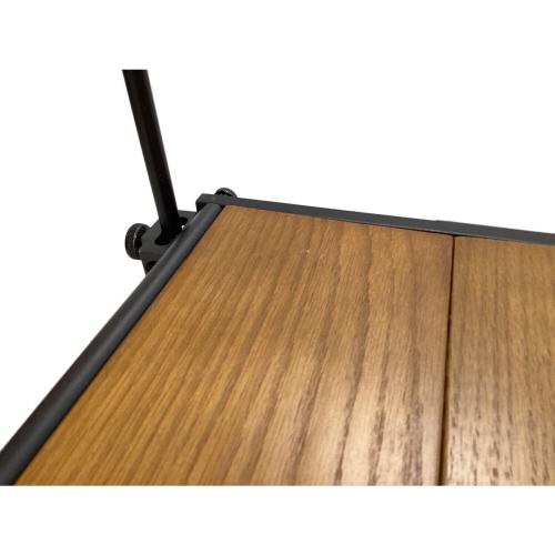 WAQ (ワック) アウトドアテーブル ブラック×ウッド Multi Low Table-S