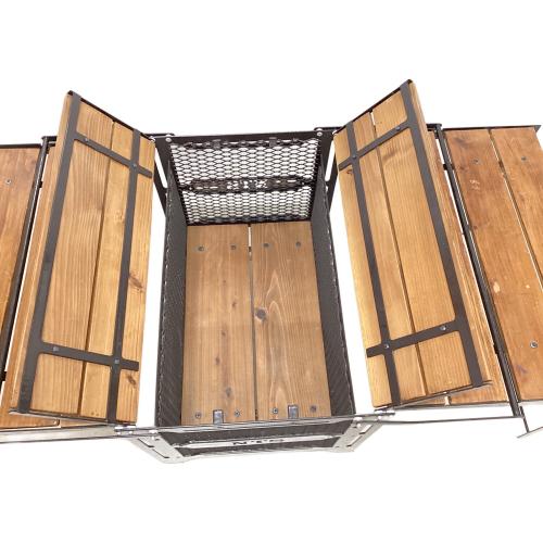 NATURE TONES (ネイチャートーンズ) アウトドアテーブル ブラウン サイドアップボックス＆テーブル L