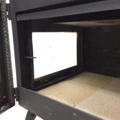 Mt.SUMI (マウントスミ) 薪ストーブ マイナーチェンジ前モデル/本体底部・背面吸気口有/スチール製/耐熱煉瓦付属有 Woodstove AURA ver.2