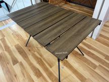 mont-bell (モンベル) アウトドアテーブル ブルー×ブラウン マルチ フォールディング テーブル ワイド