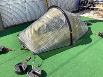 TERRA NOVA (テラノバ) 登山用テント グレー×イエロー レーサーウルトラ1 約90×220cm×87cm