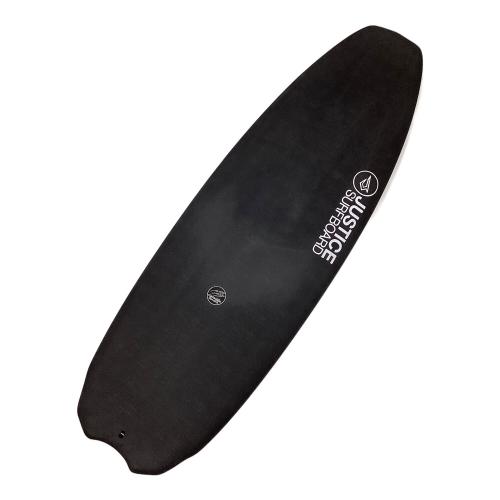 JUSTICE (ジャスティス) ソフトボード 5'10"×21 3/4×3 バラクーダプライム クロコダイル 漆黒色/ブラック FCSⅡ イモネジ取り付け有 クロコダイルスキンモデル @ BARRACUDA PRIME 5フィンタイプ