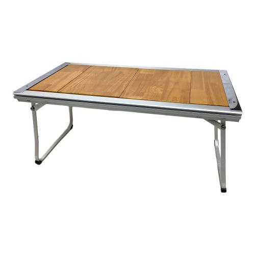 Snow peak (スノーピーク) アウトドアテーブル シルバー×ブラウン IGT3ユニットサイズ ウッド天板付属有 CK-080 エントリーIGT