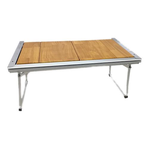 Snow peak (スノーピーク) アウトドアテーブル シルバー×ブラウン IGT3ユニットサイズ ウッド天板付属有 CK-080 エントリーIGT
