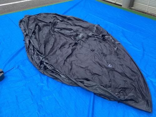 MOBI GARDEN (モビガーデン) ドームテント ブラック コマンダー160 約310×310×160㎝ 2～4人用