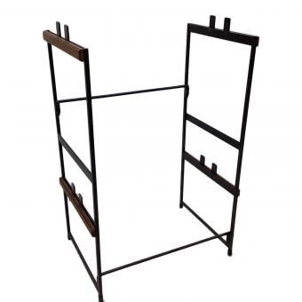 H&O (エイチアンドオー) システムラック ブラック シェルコンラック ウォルナット