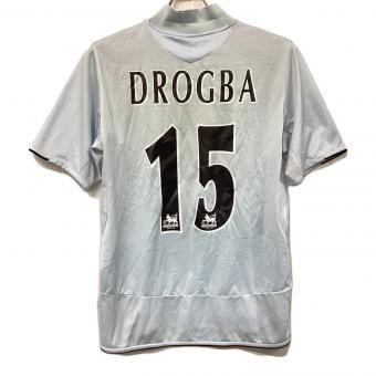 UMBRO (アンブロ) サッカーユニフォーム メンズ SIZE M スカイブルー 2005-6年 アウェイユニフォーム 【15】ディディエ・ドログバ チェルシー 半袖