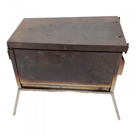 笑’s 焚き火の箱G-neo 薪ストーブ一式 未使用品付 中古】薪ストーブ 笑's 焚火の箱 G-neo フルセット