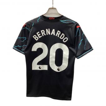 マンチェスターシティ (マンチェスター・シティ) サッカーユニフォーム メンズ SIZE M ブラック×ブルー 2023-24 サード ユニフォーム  【20】ベルナルドシウバ PUMA 半袖 770460-03