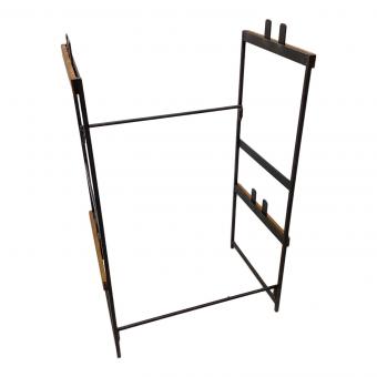 H&O (エイチアンドオー) システムラック ブラック×ブラウン オーク 25サイズ用 シェルコンラック