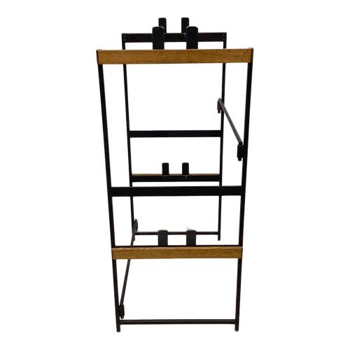 H&O (エイチアンドオー) システムラック ブラック×ブラウン オーク 25サイズ用 シェルコンラック