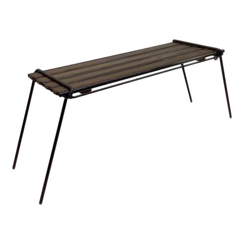 asimocrafts (アシモクラフツ) アウトドアテーブル ブラック アシノプレートカスタム有 A38grate BLAC