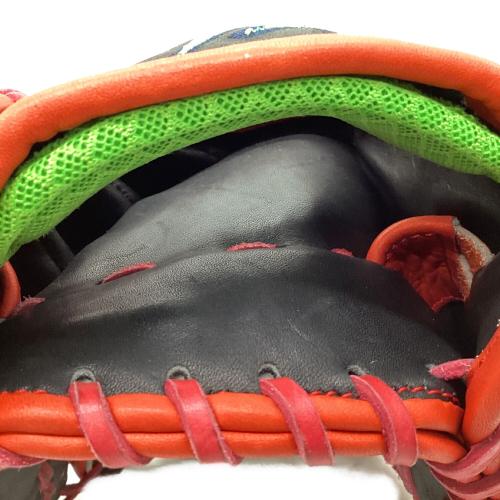 AXF (アクセフ) 軟式グローブ ブラック×レッド BELGARD バランスコンディショナーグローブ 外野用