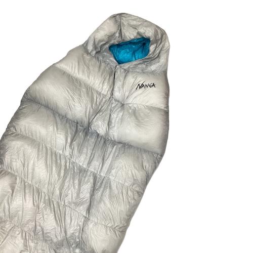 NANGA (ナンガ) マミー型シュラフ(ダウン) グレー×ブルー ミニマリズム 5ベロー 【春～秋用】 レギュラー：～178cm