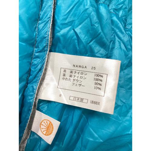 NANGA (ナンガ) マミー型シュラフ(ダウン) グレー×ブルー ミニマリズム 5ベロー 【春～秋用】 レギュラー：～178cm