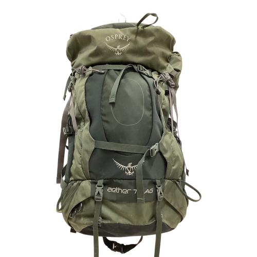 OSPREY (オスプレー) バックパック SIZE M オリーブ AETHER70 AG 背面長 約46～50cm 50L～(テント泊)