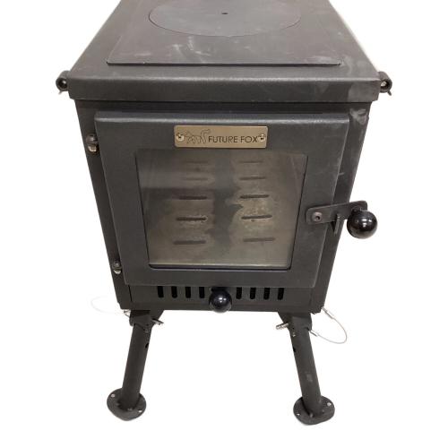 FUTURE FOX (フューチャーフォックス) 薪ストーブ 収納ケース無し ブラック 3面ガラスストーブ