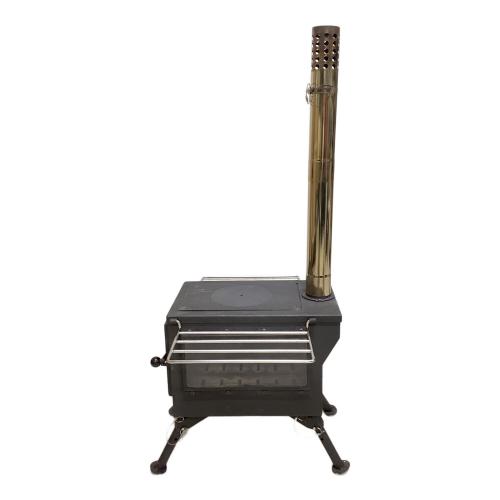 FUTURE FOX (フューチャーフォックス) 薪ストーブ 収納ケース無し ブラック 3面ガラスストーブ