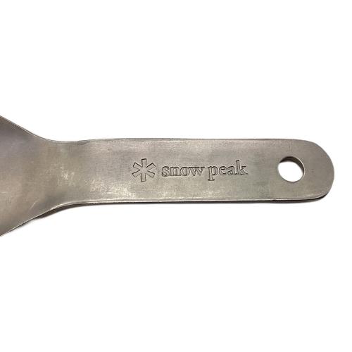 Snow peak (スノーピーク) アウトドア食器 廃盤品 チタン先割れスプーン ショート