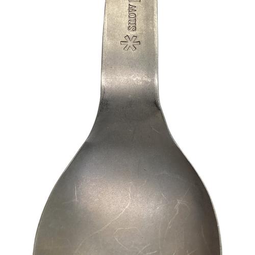 Snow peak (スノーピーク) アウトドア食器 廃盤品 チタン先割れスプーン ショート