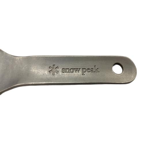 Snow peak (スノーピーク) アウトドア食器 廃盤品 チタン先割れスプーン ショート