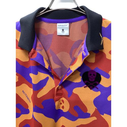 MARK&LONA (マークアンドロナ) ゴルフウェア(トップス) メンズ SIZE 50 マルチカラー Gauge Aim Polo 2022年モデル ポロシャツ MLM-2C-AP04