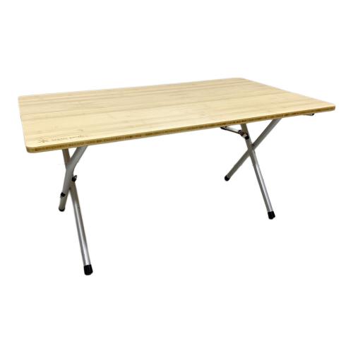 Snow peak (スノーピーク) アウトドアテーブル ブラウン 2018年製 LV-100TR ワンアクションローテーブル竹