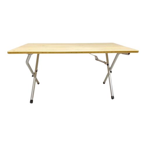 Snow peak (スノーピーク) アウトドアテーブル ブラウン 2018年製 LV-100TR ワンアクションローテーブル竹