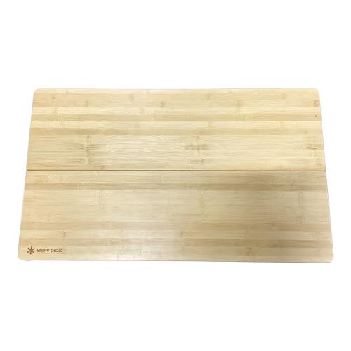 Snow peak (スノーピーク) アウトドアテーブル ブラウン 2018年製 LV-100TR ワンアクションローテーブル竹