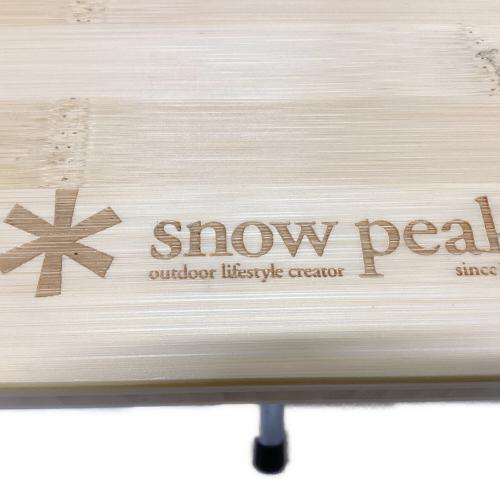 Snow peak (スノーピーク) アウトドアテーブル ブラウン 2018年製 LV-100TR ワンアクションローテーブル竹