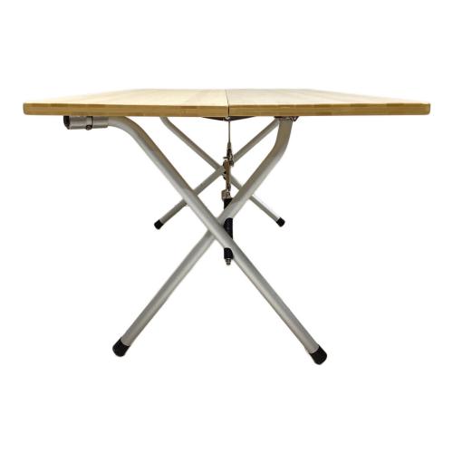 Snow peak (スノーピーク) アウトドアテーブル ブラウン 2018年製 LV-100TR ワンアクションローテーブル竹