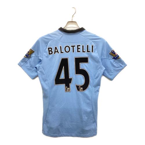 マンチェスターシティー サッカーユニフォーム メンズ SIZE 42 ブルー 12/13ホーム半袖レプリカ 【45】バロテッリ プレミア優勝パッチ付 UDA6230H