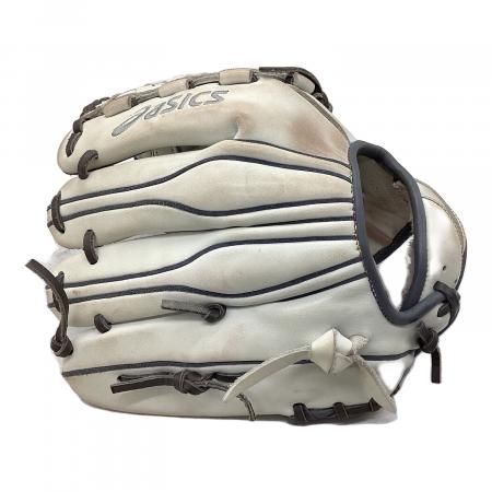 asics 軟式グローブ ホワイト ASICS 交換無料 アシックス グローブ 野球 軟式 シキサイ 大人