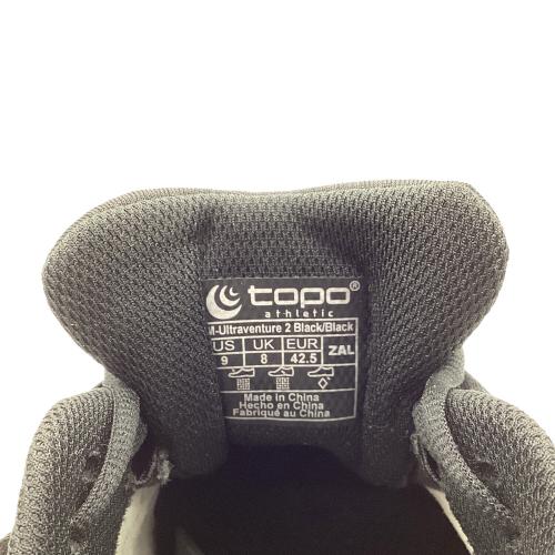 topo (トポ) トレッキングシューズ メンズ SIZE 27cm ブラック ULTRAVENTURE2 ローカット 国内代理店表記 有