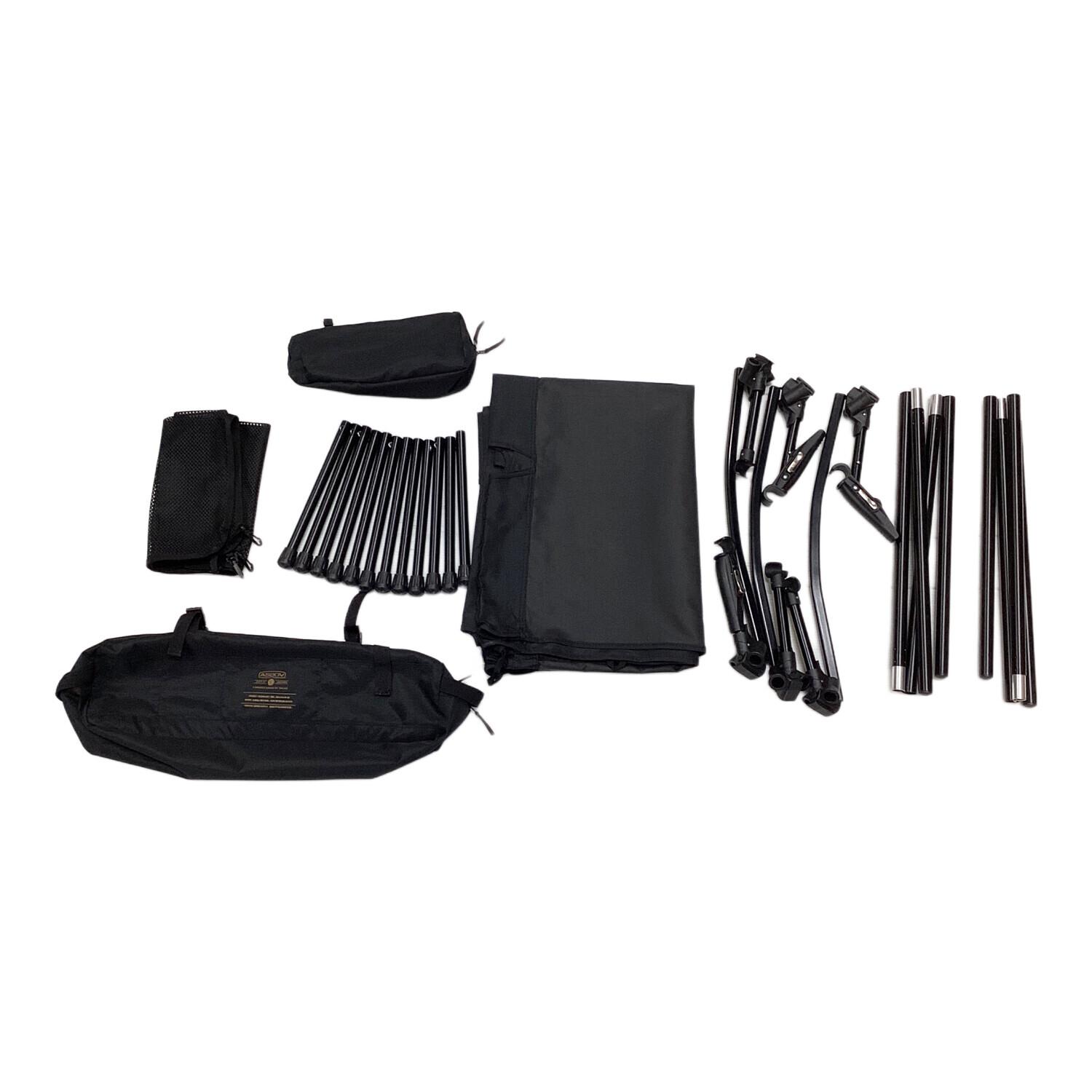 ASSOV (アッソブ) コット ブラック フォールディングコット 2WAY