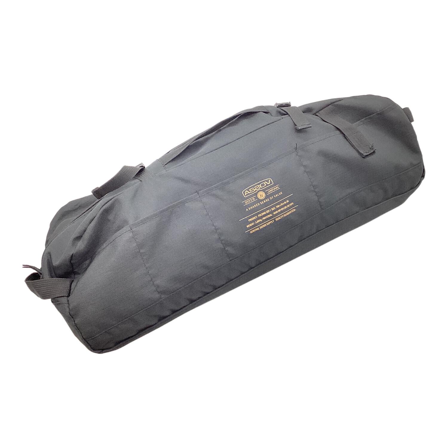 ASSOV (アッソブ) コット ブラック フォールディングコット 2WAY