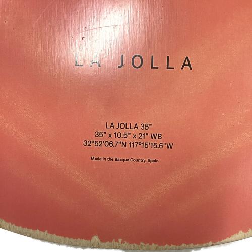 YOW (ヤウ) スケートボード オレンジ×ブラック LA JOLLA 35 サーフスケート 木製