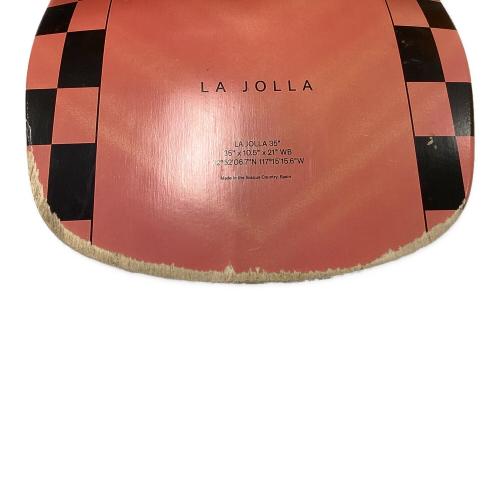 YOW (ヤウ) スケートボード オレンジ×ブラック LA JOLLA 35 サーフスケート 木製