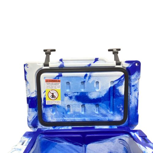 クーラーボックス 20QT/18.9L ブルー×ホワイト ロトモールドクーラー