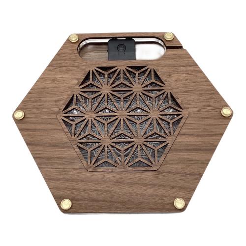 アサガラワークス アウトドア食器 ウォールナット LED麻柄コースター