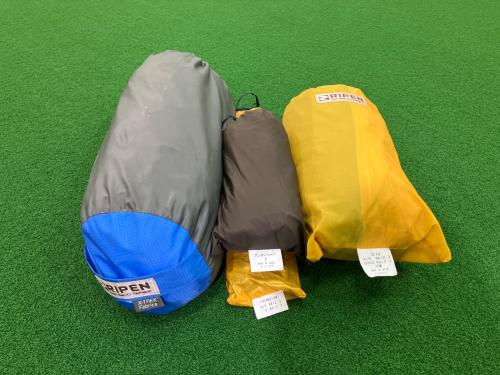 ARAI TENT (アライテント) 登山用テント 小穴・ボトムベタツキ・ヨゴレ・ショックコード若干の伸び有 ブルー 廃盤希少品 X-RAIZ 3