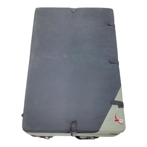 RedChili 登山雑貨 約120㎝×90㎝×12.7cm グレー×ブラック ボルダリングマットレス クラッシュパッド