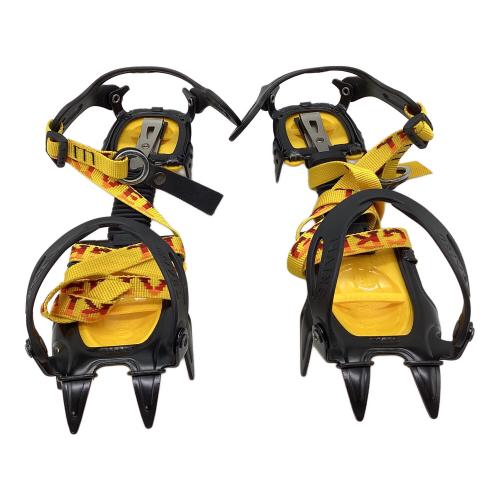 GRIVEL (グリベル) 10本爪アイゼン ブラック×イエロー バンド式 クロモリ