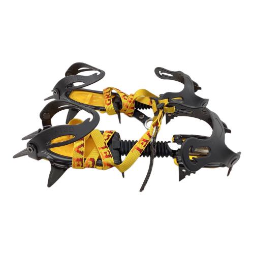 GRIVEL (グリベル) 10本爪アイゼン ブラック×イエロー バンド式 クロモリ