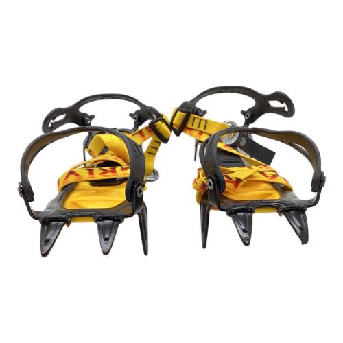 GRIVEL (グリベル) 10本爪アイゼン ブラック×イエロー バンド式 クロモリ