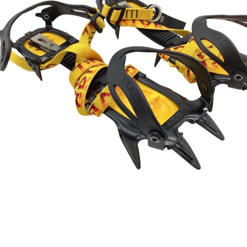 GRIVEL (グリベル) 10本爪アイゼン ブラック×イエロー バンド式 クロモリ