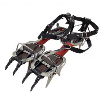 BLACK DIAMOND (ブラックダイヤモンド) 12本爪アイゼン シルバー×オレンジ アイスクライミング用 ワンタッチ式 ステンレス