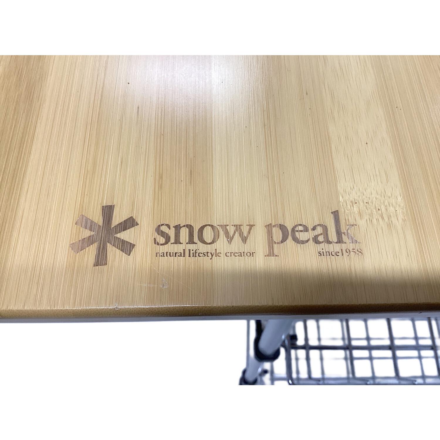 【美品】スノーピークキッチンテーブル(竹) ＊廃盤品 美品】スノーピークキッチンテーブル(竹) ＊廃盤品 スノーピーク