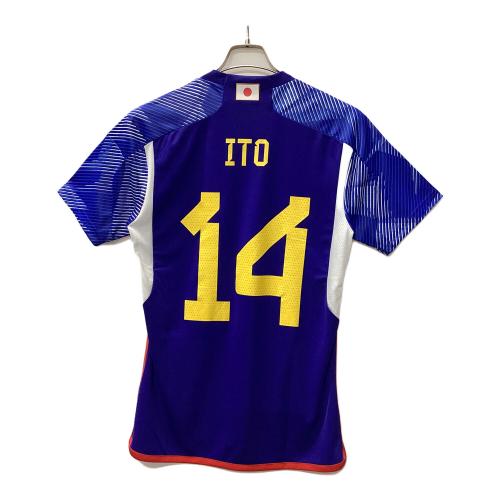adidas (アディダス) サッカーユニフォーム メンズ SIZE M ブルー 2022 ホームレプリカユニフォーム 【14】伊東純也 HF1845