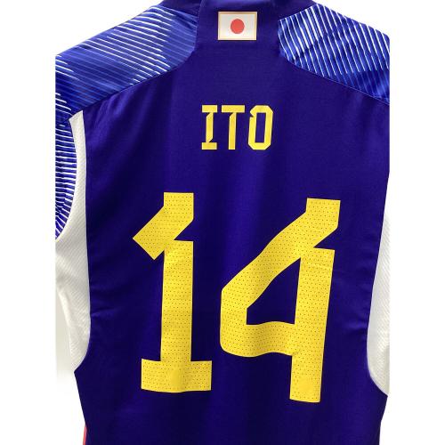 adidas (アディダス) サッカーユニフォーム メンズ SIZE M ブルー 2022 ホームレプリカユニフォーム 【14】伊東純也 HF1845